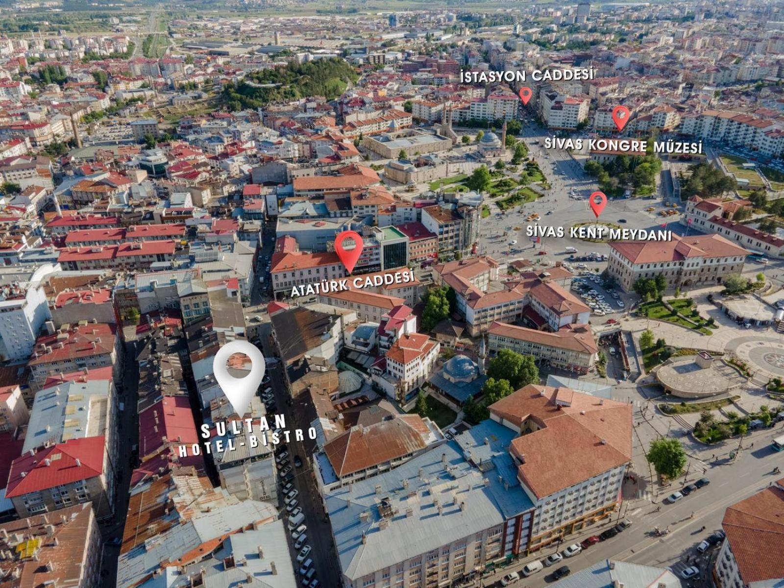 Sultan Hotel-Restaurant-Bistro Сівас Екстер'єр фото